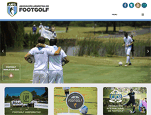 Tablet Screenshot of footgolf.com.ar